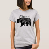 Mutter Bear Tshirt mit Blumen (Vorderseite)