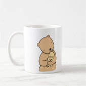 Mutter Bear u. Baby-Bärn-niedliche Waldtier-Tasse Kaffeetasse (Links)