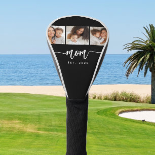Mutter Begründete Elegantes Skript Schwarz 3 Foto Golf Headcover