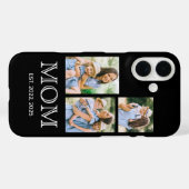 Mutter Begründete Moderne 3 Foto Schwarz Case-Mate iPhone Hülle (Rückseite (Horizontal))