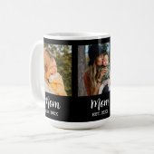 Mutter Begründetes Skript Schwarz 3 Foto Kaffeetasse (Vorderseite Links)