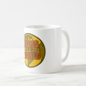 Mütter beherrschen den Retro-Globus Kaffeetasse (VorderseiteRechts)