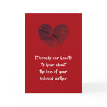 Mutter-Beileid-Karte von dalDesignNZ