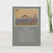 Mutter Beileid Spirituelles Beileid Karte (Vorderseite)