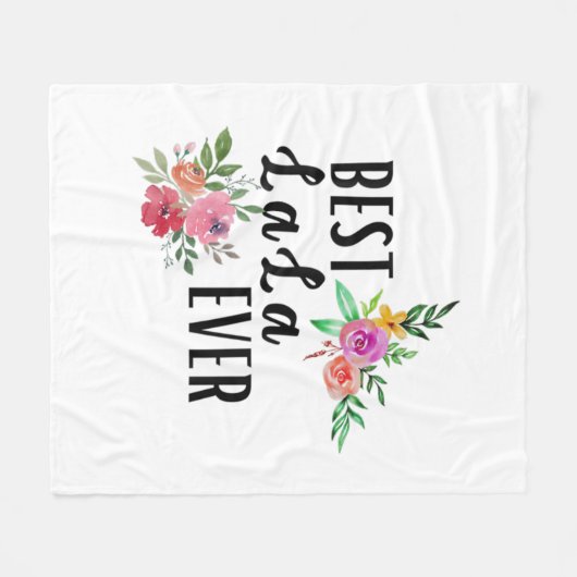 Mutter Best Lala je Geburtstag Fleecedecke (Vorderseite (Horizontal))