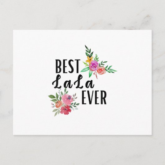 Mutter Best Lala je Geburtstag Postkarte (Vorderseite)