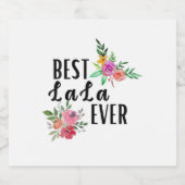 Mutter Best Lala je Geburtstag Schaumweinetikett (Einzelnes Label)