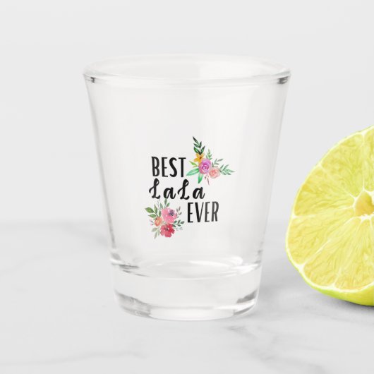 Mutter Best Lala je Geburtstag Schnapsglas (Vorderseite)