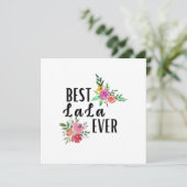 Mutter beste Lala jemals Geburtstag Einladung (Stehend Vorderseite)