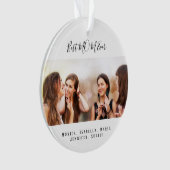 Mutter Beste MAMA je Foto Weihnachten Ornament (Vorderseite)