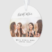 Mutter Beste MAMA je Foto Weihnachten Ornament (Vorderseite)