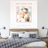 Mutter Beste Mama Rosa Rosengold Foto Leinwanddruck (Insitu (Schlafzimmer))