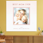 Mutter Beste Mama Rosa Rosengold Foto Leinwanddruck (Insitu (Wohnzimmer))