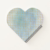 Mutter Beste Meerjungfrau Schuhe blau Glitzer Notizblock (Rückseite)