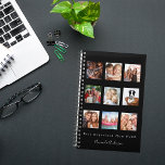 Mutter Beste organisierte Mutter schwarzes Foto Planer<br><div class="desc">Machen Sie Ihr eigenes Foto als Geschenk für Ihre Mutter. Verwenden Sie vier, neun Ihrer Lieblings-Fotos Ihrer Mutter, ihrer Kinder, Familie, Freunden oder Haustier! Mit dem Text: Beste organisierte Mama je. Personalisieren und fügen Sie ihren Namen mit einem modernen handgeschriebenen Stil Skript geschrieben. Schwarzer Hintergrund, weißer Text. Perfekt als Geburtstag,...</div>