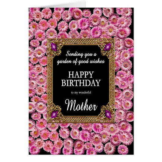Mutter Birthday Pink Daisies (Vorne)
