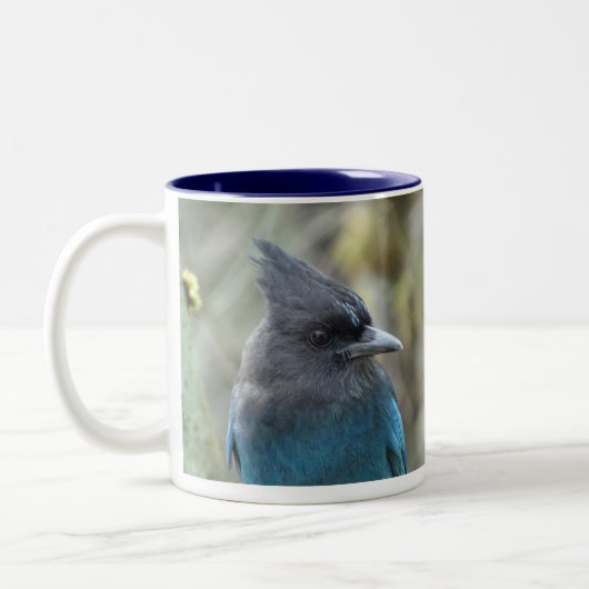Mutter Blue Mug Zweifarbige Tasse (Links)
