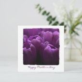 Mütter blühen Fotografie Flachkarten Karte (Stehend Vorderseite)