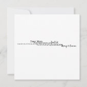 Mütter blühen Fotografie Flachkarten Karte (Rückseite)