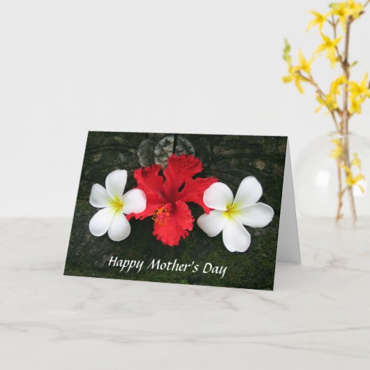 Mutter Blumenfrangipani Karte (Gelbe Blume)