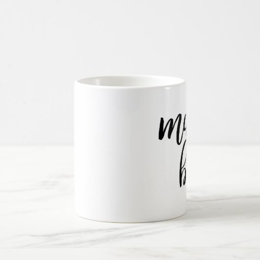 Mutter Boss Typography Coffee Mug Kaffeetasse (Mittel)