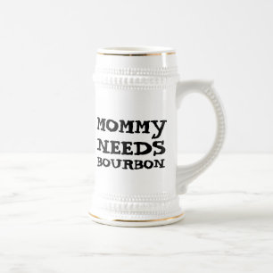 MUTTER BRAUCHT BOURBON-BIERKRUG BIERGLAS