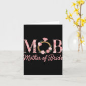 Mutter Bride Wedding Mob Blumenrosa Diamantring Karte (Gelbe Blume)