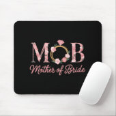 Mutter Bride Wedding Mob Blumenrosa Diamantring Mousepad (Mit Mouse)