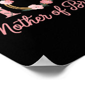 Mutter Bride Wedding Mob Blumenrosa Diamantring Poster (Ecke)