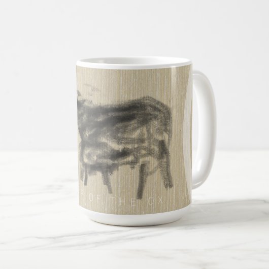 Mutter Buffalo und ihr Sack Chinesisch Ox Jahr pro Kaffeetasse (VorderseiteRechts)