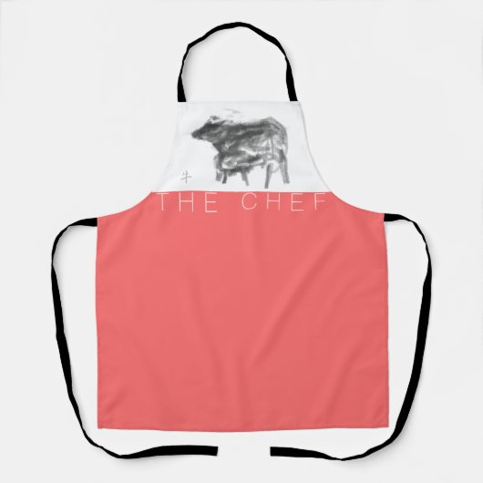 Mutter Buffalo und ihr Sack Chinesisch Ox Year Ap3 Schürze (Vorderseite)