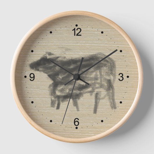 Mutter Buffalo und ihr Sack Chinesisch Ox Year WC Uhr (Vorderseite)