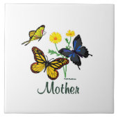 Mutter Butterfliegen Fliese (Vorderseite)