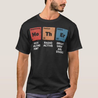 Mutter Chemie Science Mütter Vintag T-Shirt
