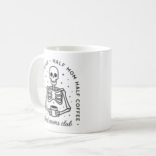 Mütter Club lustige Kaffeekochen Kaffeetasse (Vorderseite Links)