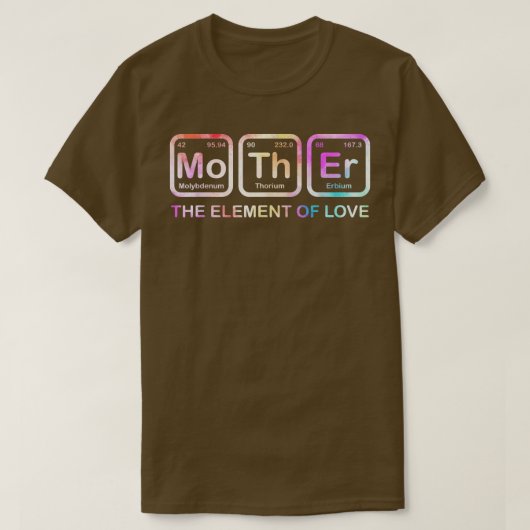 Mutter das Element der Liebe Wissenschaft regelmäß T-Shirt (Design vorne)