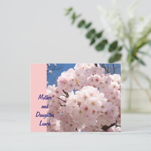 Mütter & Daughters Mittagessen! Einladung (Stehend Vorderseite)