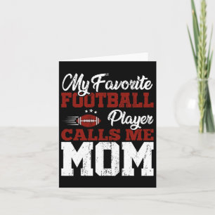 Mütter Day American Football Player Mama Sports fo Karte