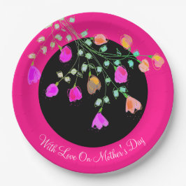 Mütter Day Bright Pink Paper Flower Teller