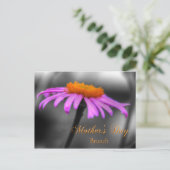 Mütter Day Brunch Lila und Orange Coneflower Postkarte (Stehend Vorderseite)
