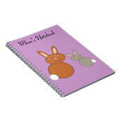 Mütter Day Bunnies benutzerdefinierbarer Editor Notizblock (Rechte Seite)