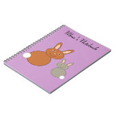 Mütter Day Bunnies benutzerdefinierbarer Editor Notizblock (Linke Seite)