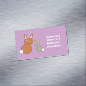 Mütter Day Bunnies Custom Magnetische Visitenkarte (Beispiel)