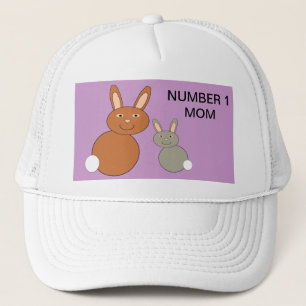 Mütter Day Bunnies Custom Number 1 Mama Hat Truckerkappe