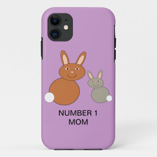 Mütter Day Bunnies Custom Number 1 Mama iPhone 5 C Case-Mate iPhone Hülle (Rückseite)