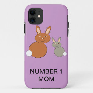 Mütter Day Bunnies Custom Number 1 Mama iPhone Case-Mate iPhone Hülle
