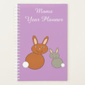 Mütter Day Bunnies Custom Planner Planer (Vorderseite)