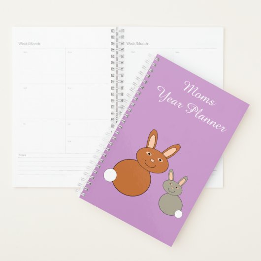 Mütter Day Bunnies Custom Planner Planer (Anzeige)