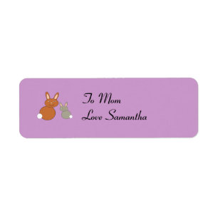 Mütter Day Bunnies Custom Present Tags