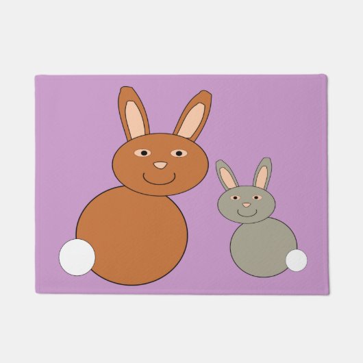 Mütter Day Bunnies Door Mat Fußmatte (Vorderseite)